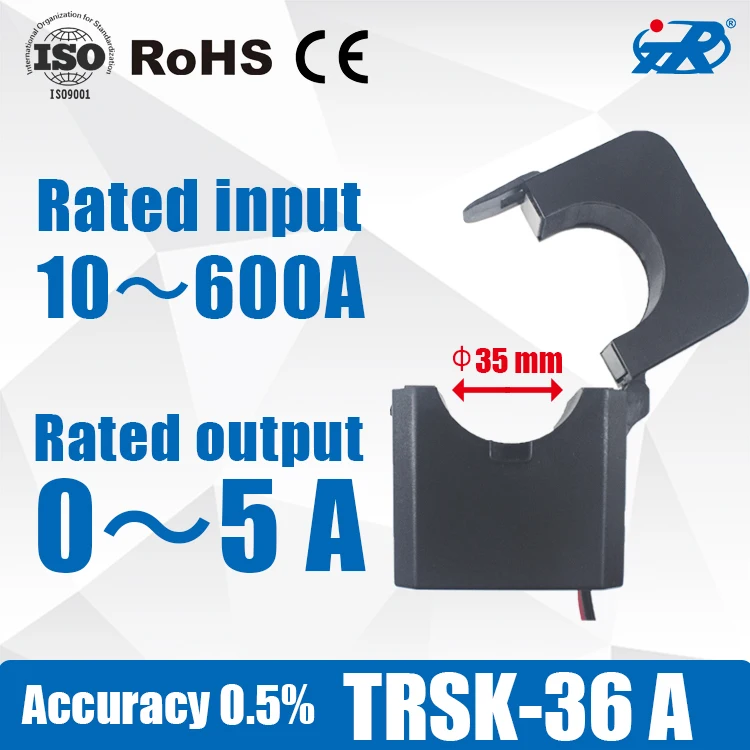 High Efficiency 15 Mva Power Flexible 05s Rogowski Coil 23kv AC DC Current Transformer