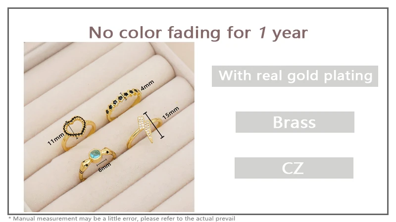 Wholesale Factory Heart Shape Two snake Finger Ring Opening Adjustable Gold Plated Heart Star Lightning Snake Ring For Women