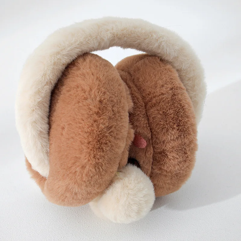 Women winter cute fox warm windproof ear warmer student headwear cartoon plush ear muffs