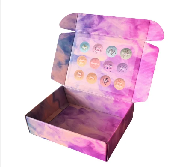 Custom printed packaging box 3 ply E flute small customized box carton boxes