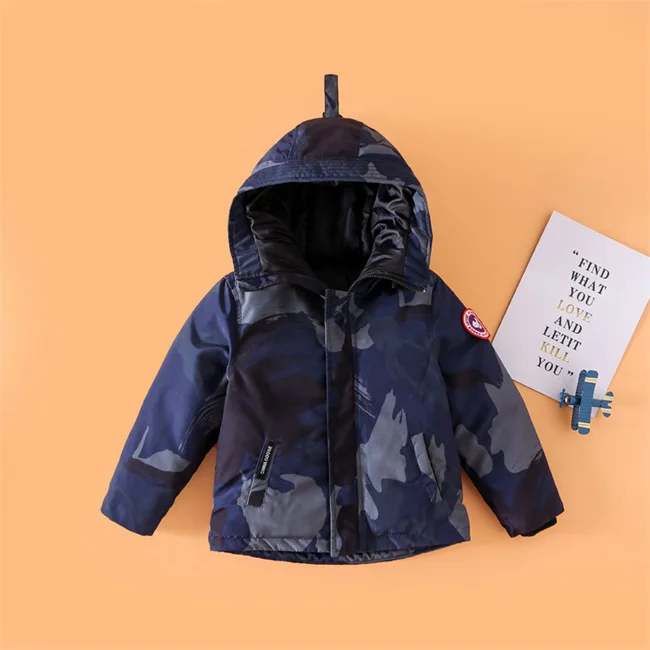 
GLM0474 New Design Kids Boys Winter Coats Hooded Outdoors Custom Windbreaker Ski Waterproof Windproof Jacket 