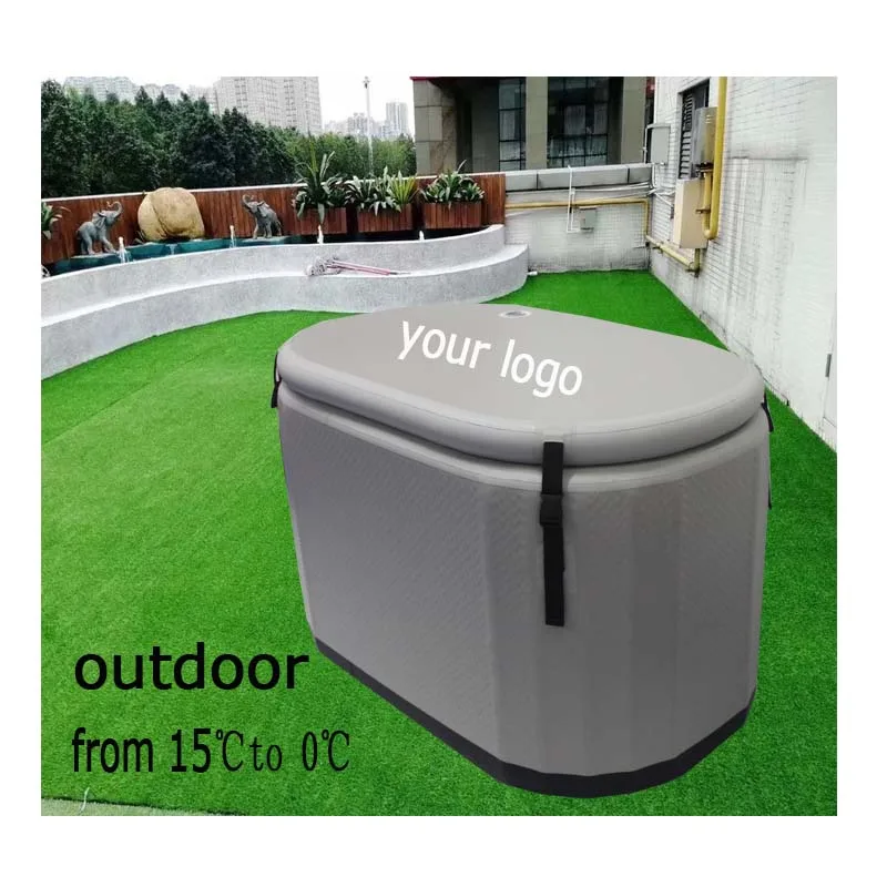 Custom Logo PVC Portable Inflatable Ice Bath Recovery Pod Recovery Cold Plunge Tub Pool For Adults Inflatable Ice Bath Tub