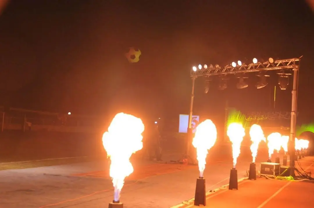 Ava Colorful flame 200w DMX fire machine stage fire effect colorful flame projector for wedding party festival celebration