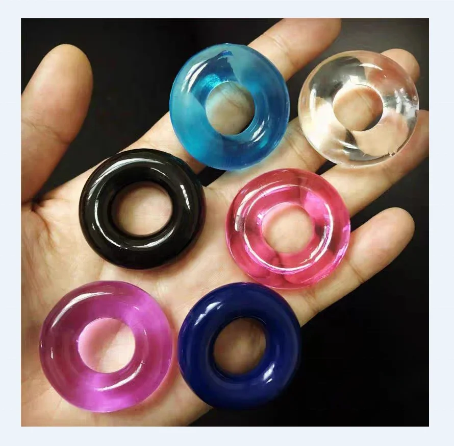 Popular  Silicone Durable Penis Ring Adult Men Ejaculation Delay Cock Rubber Rings Penis Enlargement Sex Toys For Male Sex Ring