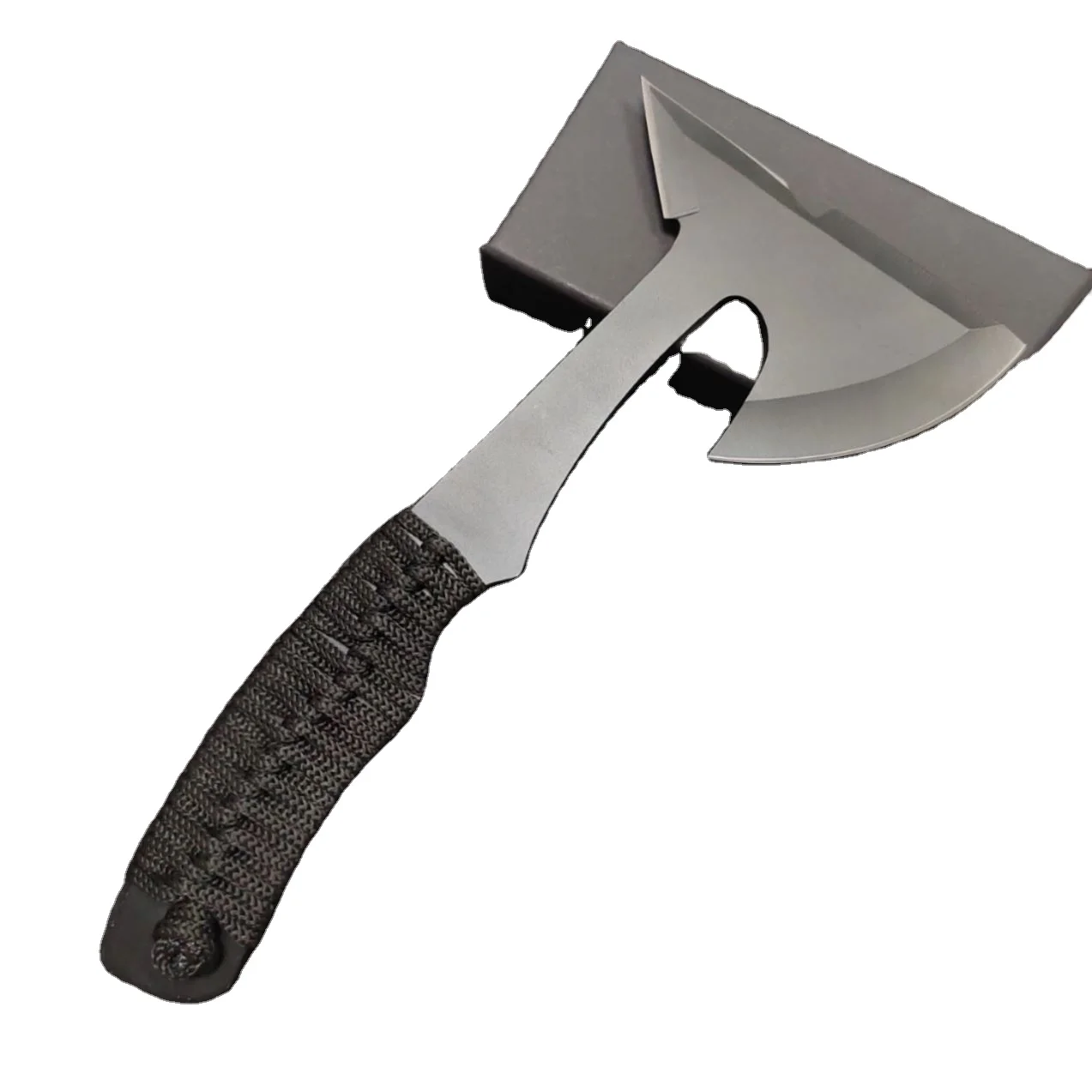 Outdoor Hiking Multifunctional Camping Tactical Survival Tomahawk Hatchet With Rope