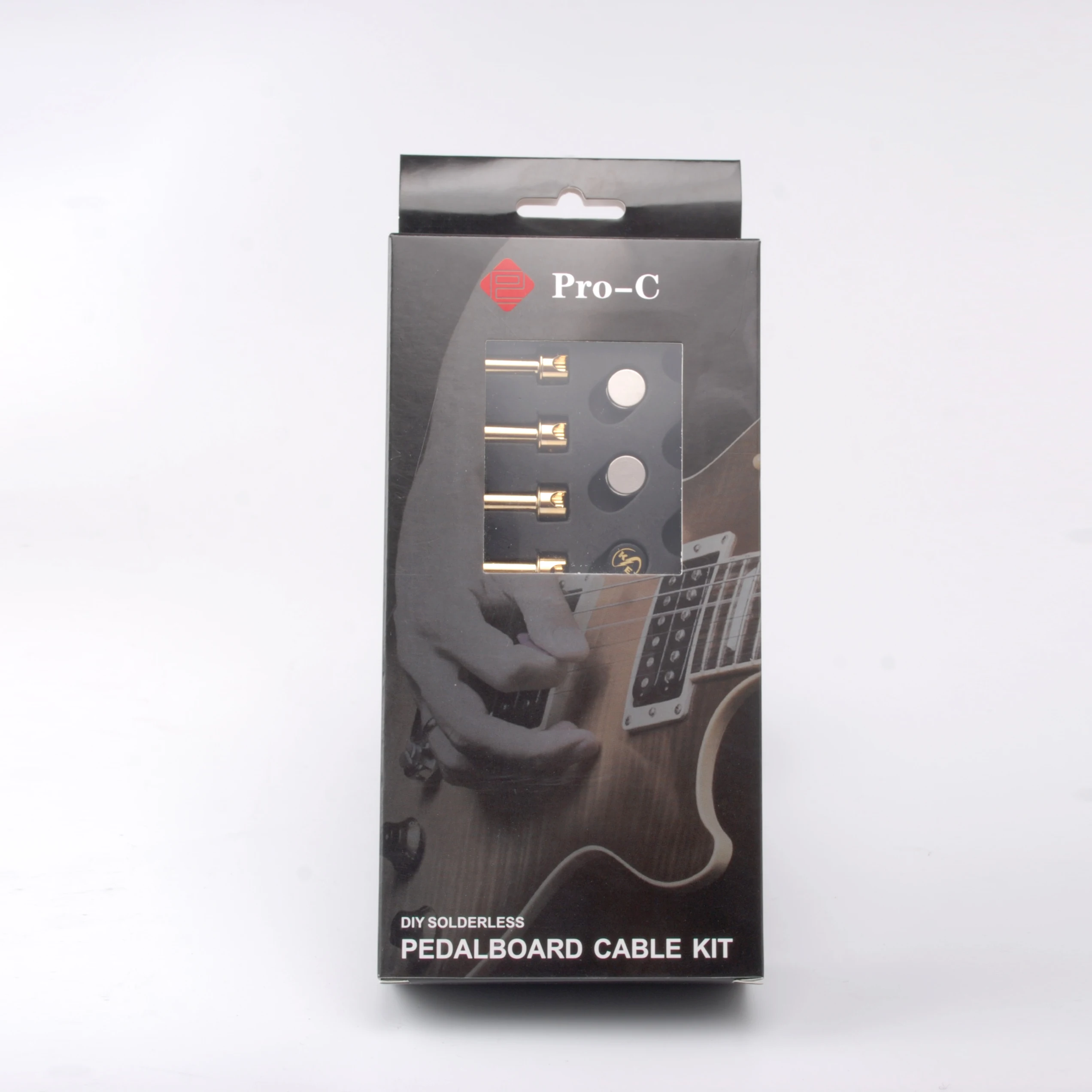 DIY Guitar Pedal Patch Cable Solder-Free Kit  Audio Solderless 6.35 Mono Plugs for Effect Pedal