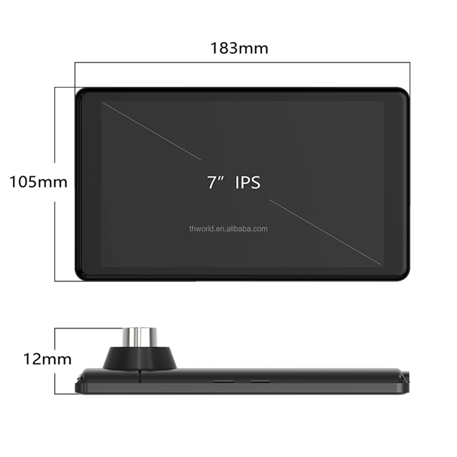 WiFi Android 4.4.2 GPS Navi 7 inch IPS capacitive touch panel smart Car DVR Dashboard Camera MT8127 GPS Navigation truck dashcam