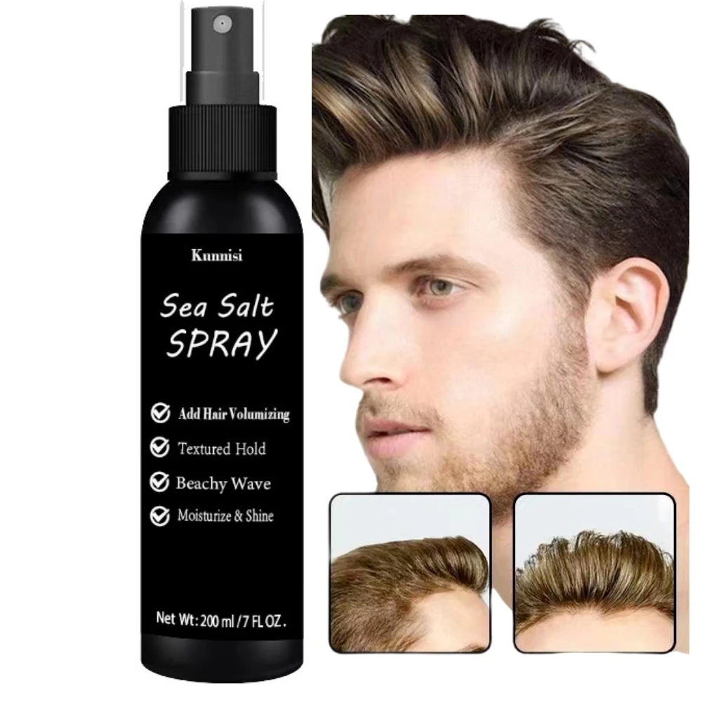 OEM amplifies hair shine boosts hair thickness red algae aloe vera kelp private label organic custom hair sea salt spray