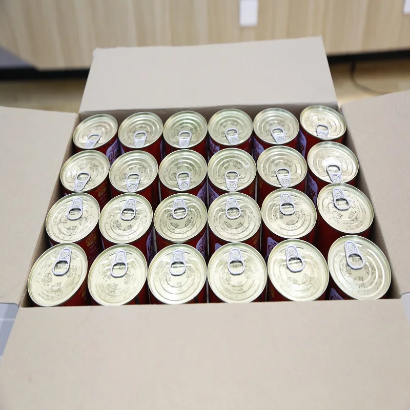 Chinese 210g tin tomato paste packed from fresh tomato of high quality