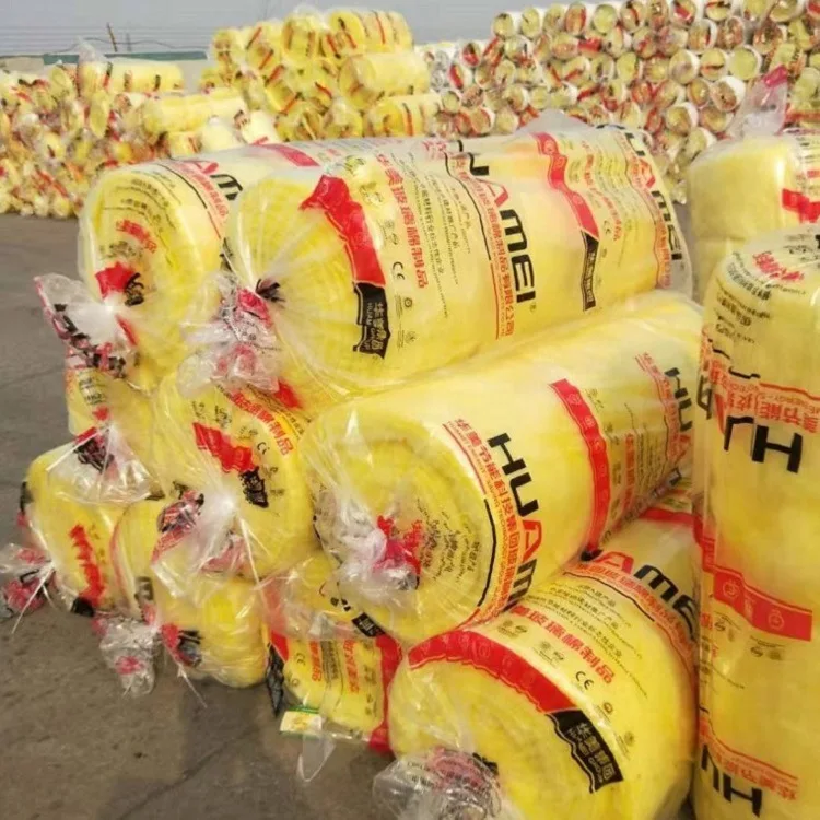 Fireproof Glass Wool Blanket Roll Insulation Thermal Roof Insulated Wall Panels for Building Homes