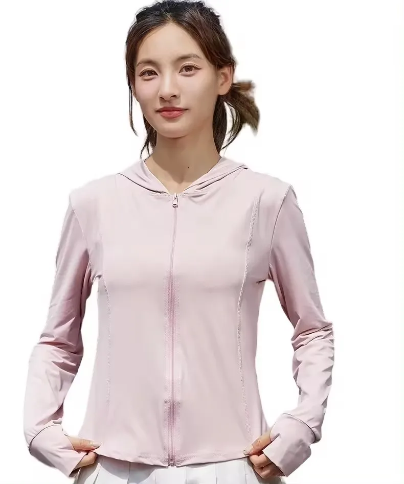 Custom Ice Silk Coolness Outdoor Wear Sports sun-protective Jacket Upf50+ Women Sun Protection Clothing