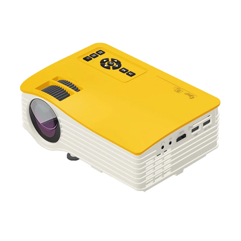 
2021 Dowlab Factory Newest 854*480 UC38E Mini Portable High Brightness Home Theater Projector LCD Video Projector 
