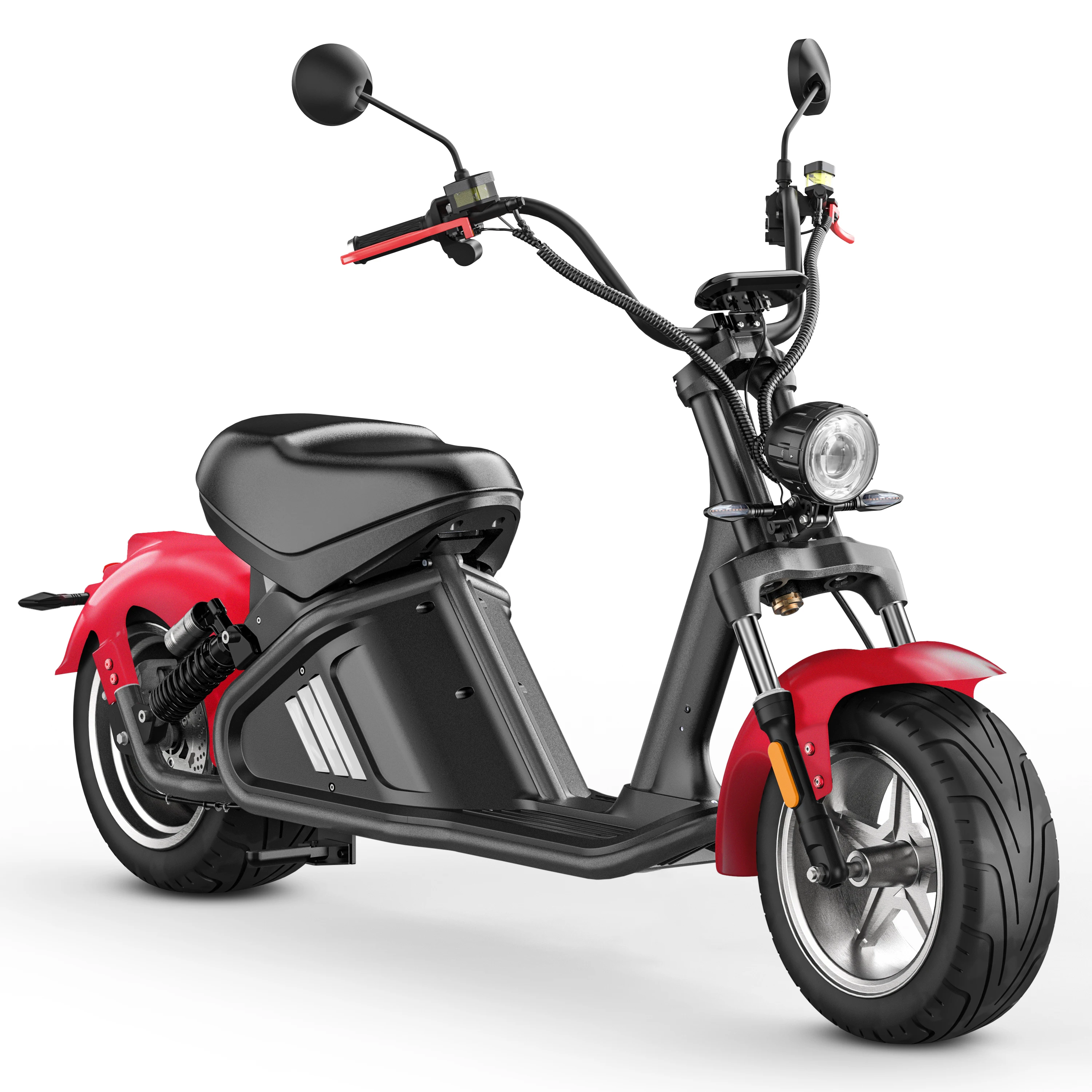 Eahora M2 EEC EU Stock Citycoco Electric Chopper 2000w 14 Inch Fat Tire Citycoco Electric Scooters Motorcycle