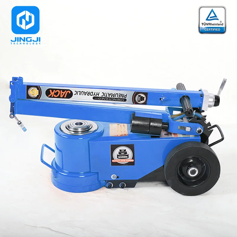 jingji 50 ton pneumatic lifting jack 80 ton air hydraulic floor jack
