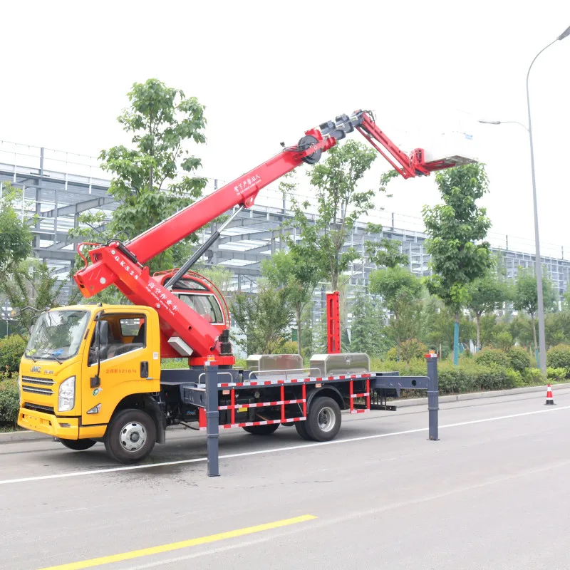 28 meters truck boom lifts articulated truck boom lift lifting machine