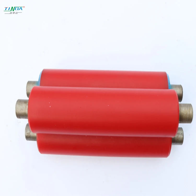 Steel Grinding Shaft Gluing Rubber Roller Laminated Polyurethane High Quality Wear-resistant PU Rice Mill Machine Parts CN;GUA