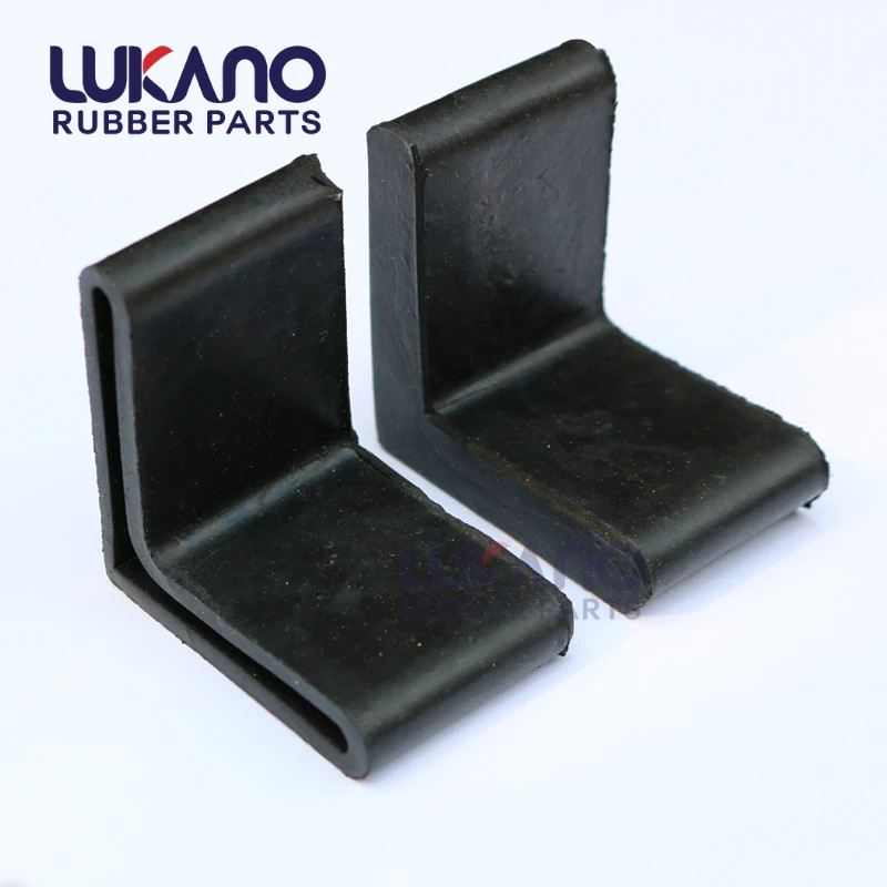30x30mm Durable anti scratch rubber angle rack l shape cover