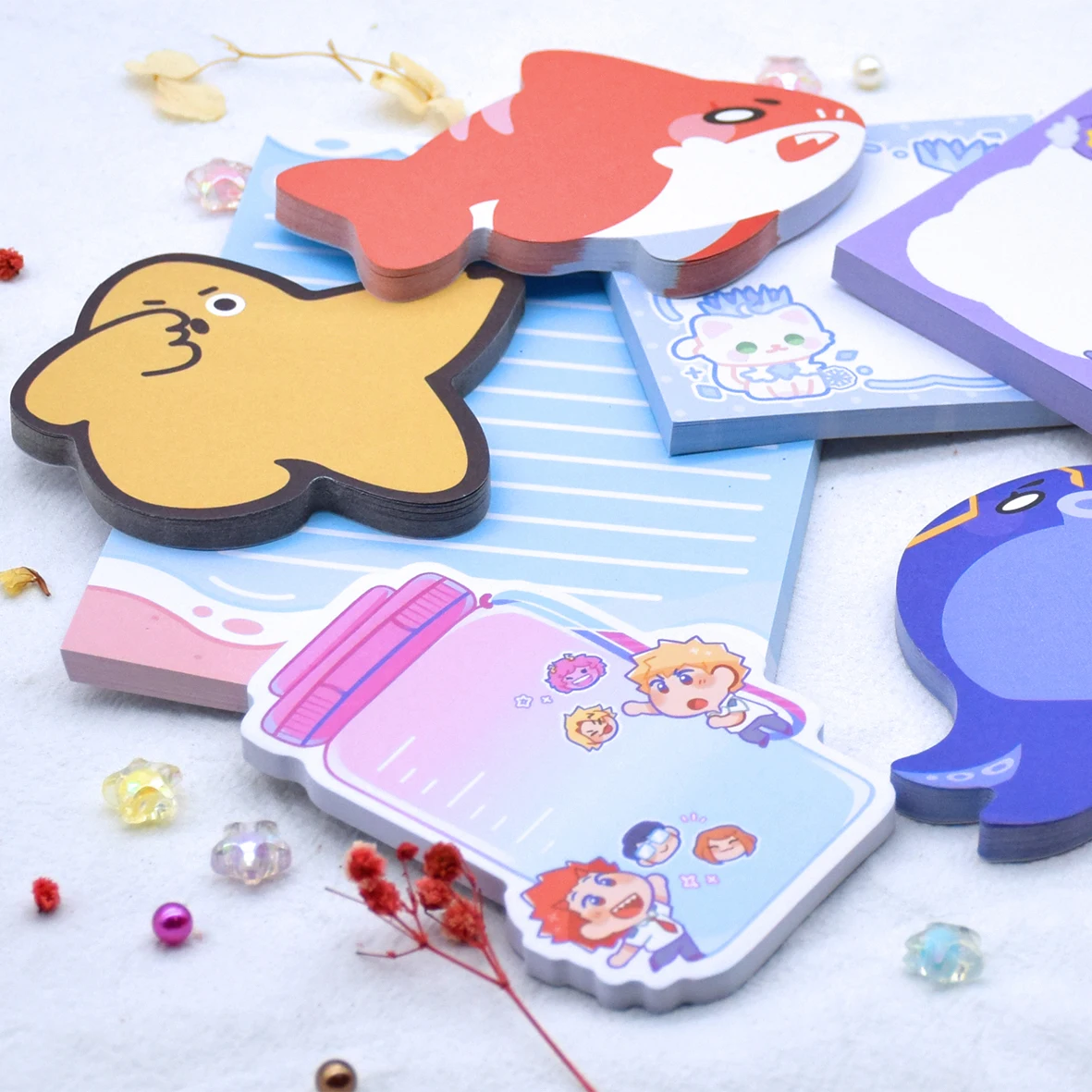 Memo pad Sticky note die cut cute  Logo Strong Letter   Large Low Price Foil Washi Tape