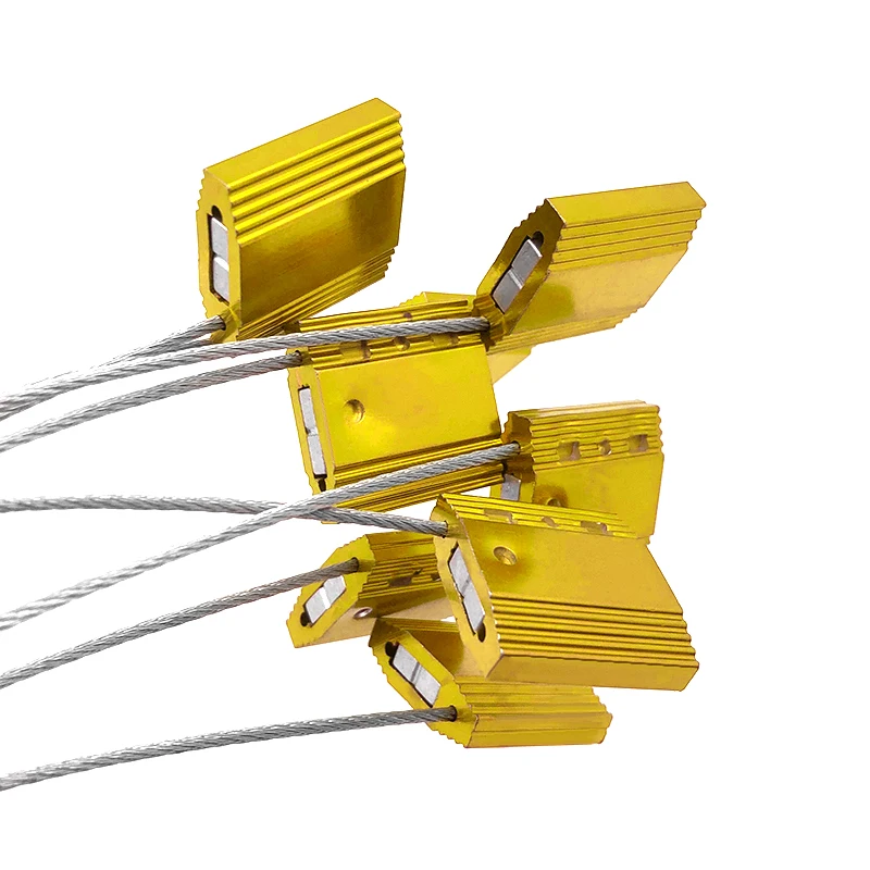 iso17712 certificate security aluminum steel wire cable seals lock container pull tight metal cable seals lock