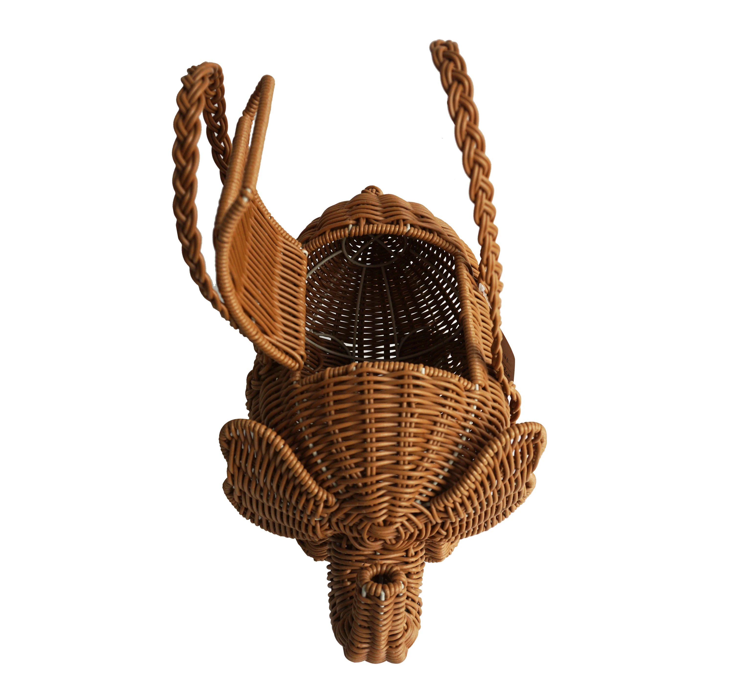  OEM/EDM ручная сумочка в форме слона пластиковая корзина из ротанга для хранения украшение с