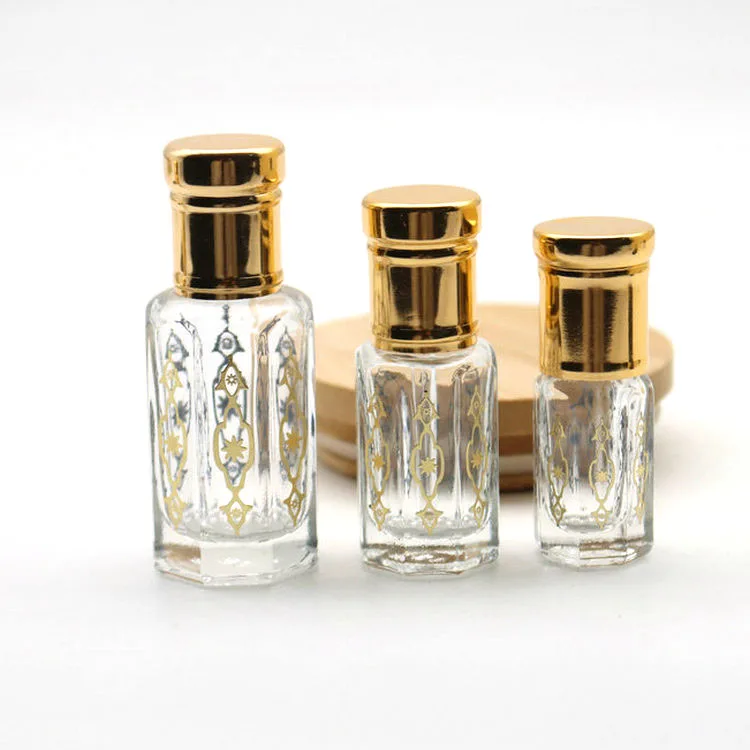 3ml 6ml 12ml arabian arabic oud oil perfume bottle with logo attar perfume glass bottle