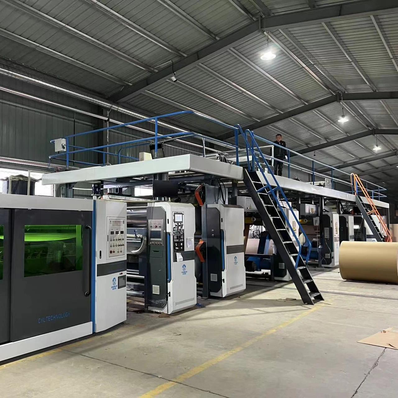 Новый дизайн, высокая скорость 3/5Ply оборудование для изготовления производственной линии гофрированного картона для картона