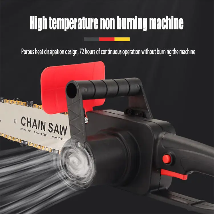 12 inch dual battery chainsaw electric free chain saw handheld  logging chainsaw portable lithium battery chainsaw