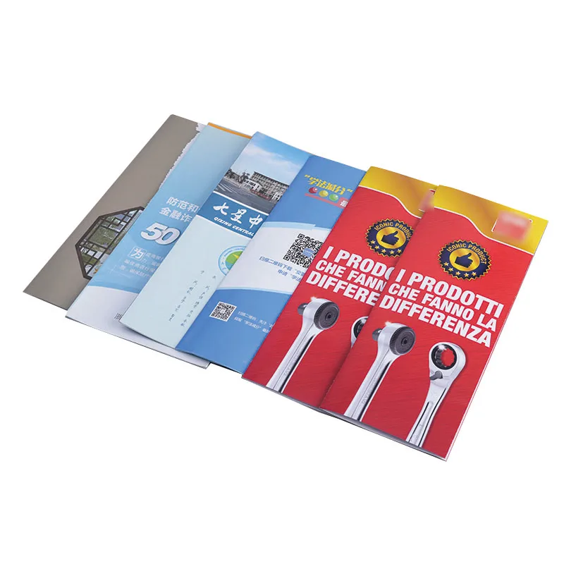 Custom Offset Printing Services for Flyer & Illustration Folding Printed Illustration Flyer CMYK color printing