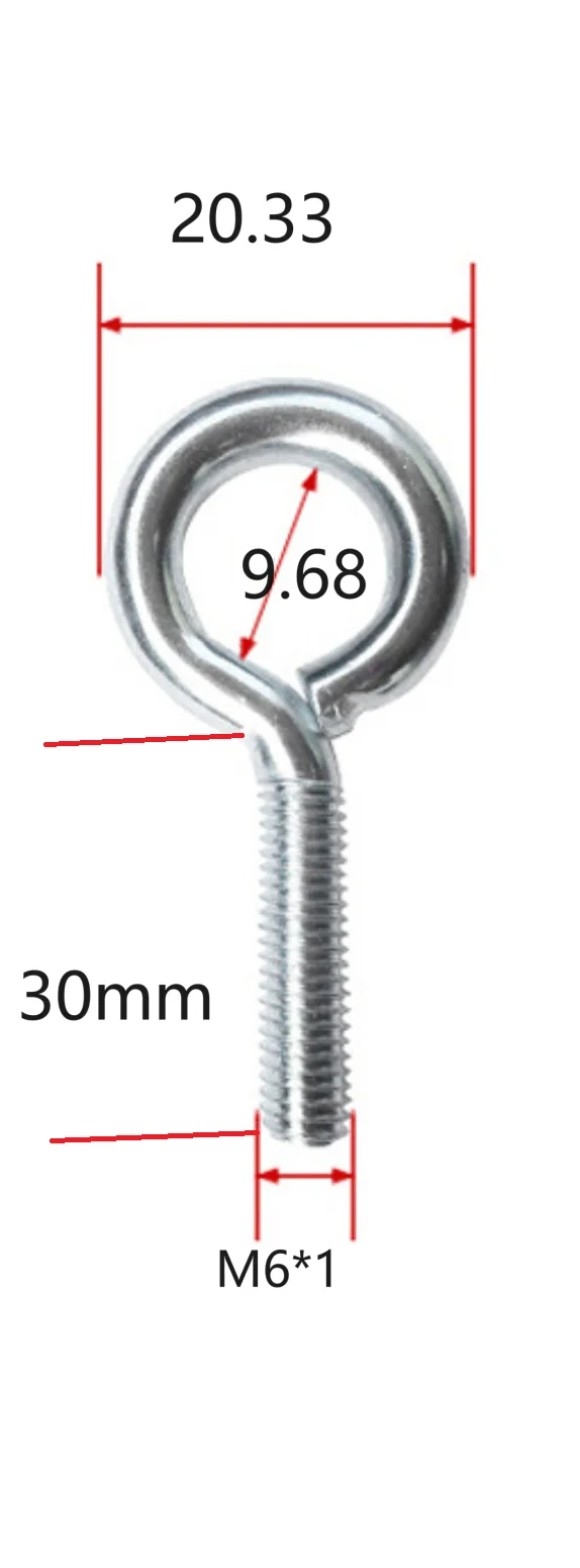 Eye steel screw