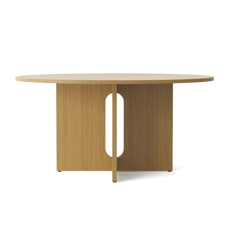 COLAN Factory Price 420mm Height Marble Log Table Top Hotel Restaurant Round Dining Table