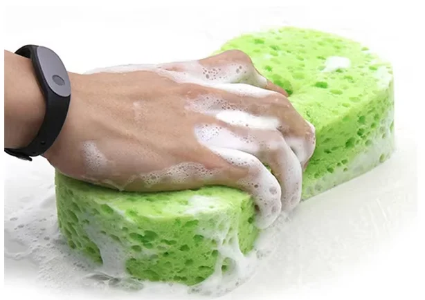SEQ Unique 8-Shaped High Foam Scrubber wash sponge for car and household cleaning