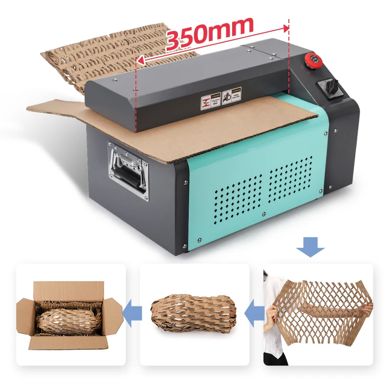 350mm  Cardboard shredder Machine waste carton corrugated cardboard cutting machine for packaging