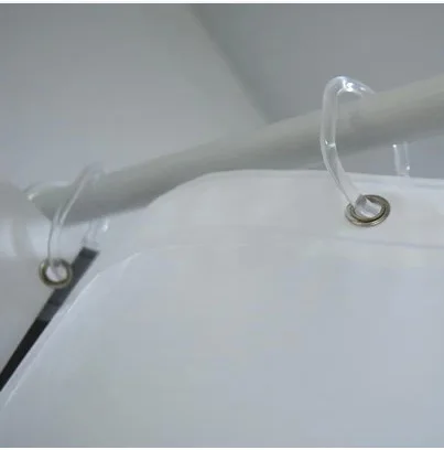Bathroom Shower Curtain C Hook Ring plastic transparent bathroom pothook  PP shower curtain hooks