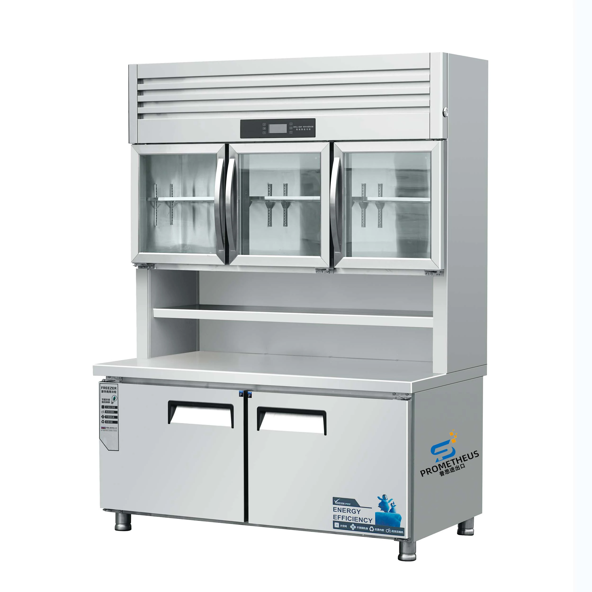 Good Price Commercial Freezer Stainless Steel Industrial Upright Refrigerator