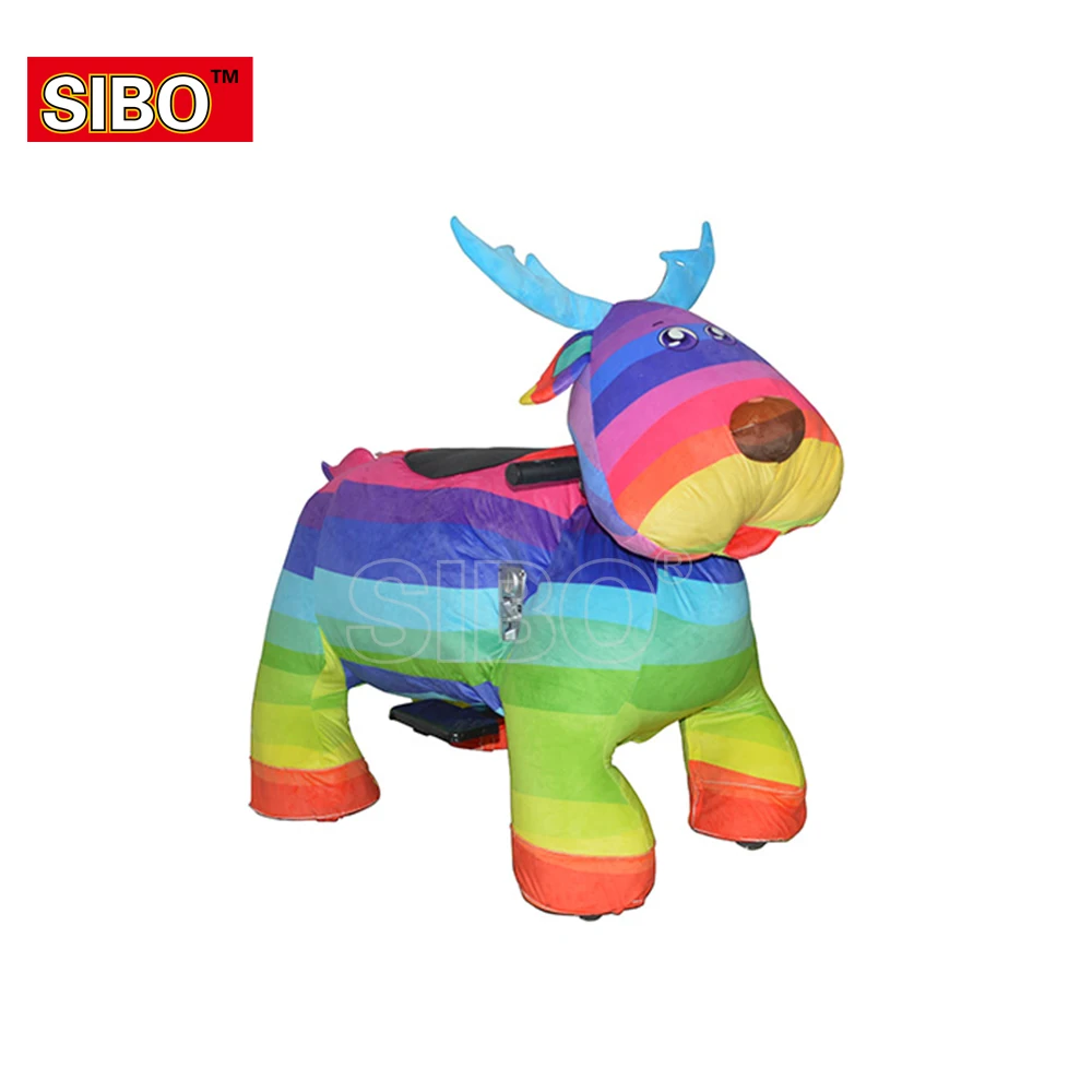 Hot Selling  Animal Scooters Electric Ride on Toy Music Plush Zoo Animals Ride for Shipping Mall