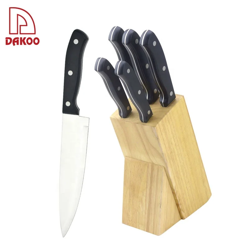 5 in 1 kitchen knives Stainless Steel Cheap Price knife set With Knife Block