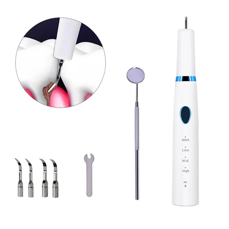 Pet Tooth Brushing Kit with LED Light Dental Tools to Remove Plaque and Tartar for Dog and Cat