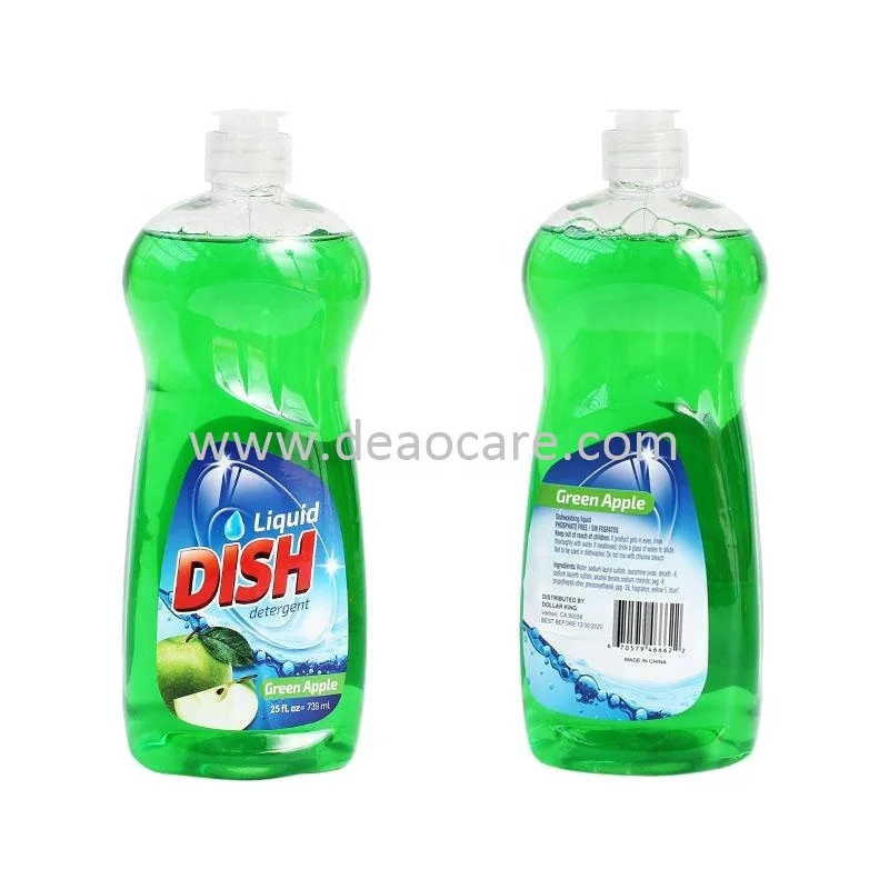 750ML Brand Customized And Size Eco-Friendly Chemical Dish Washing Liquid Formula Soap