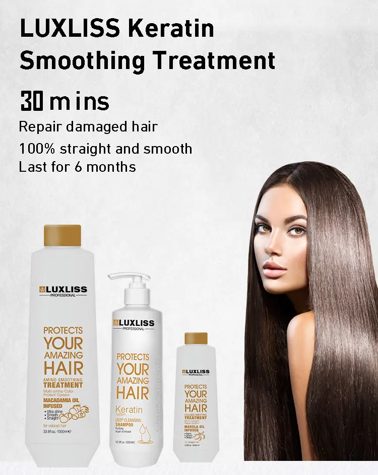 Private Label Smoothing Brazilian Keratin Hair Treatment Straighten Cream Pure Protein Hair Treatment Cysteine Keratin treatment