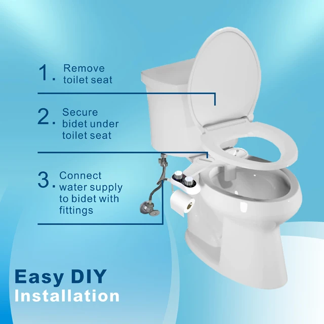 Hot water non-electrical combined toilet and bidet from Bidet Manufacturer non electric bidet toilet attachment
