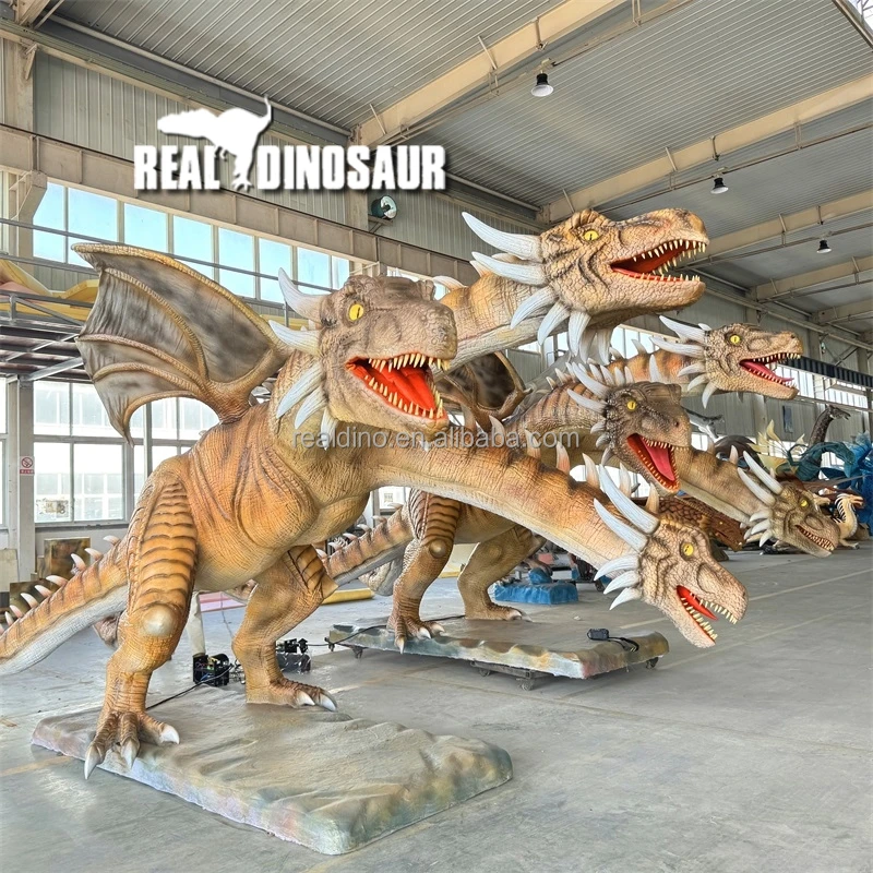 3 Head Animatronic Dragon Life Size Robotic Dragon
