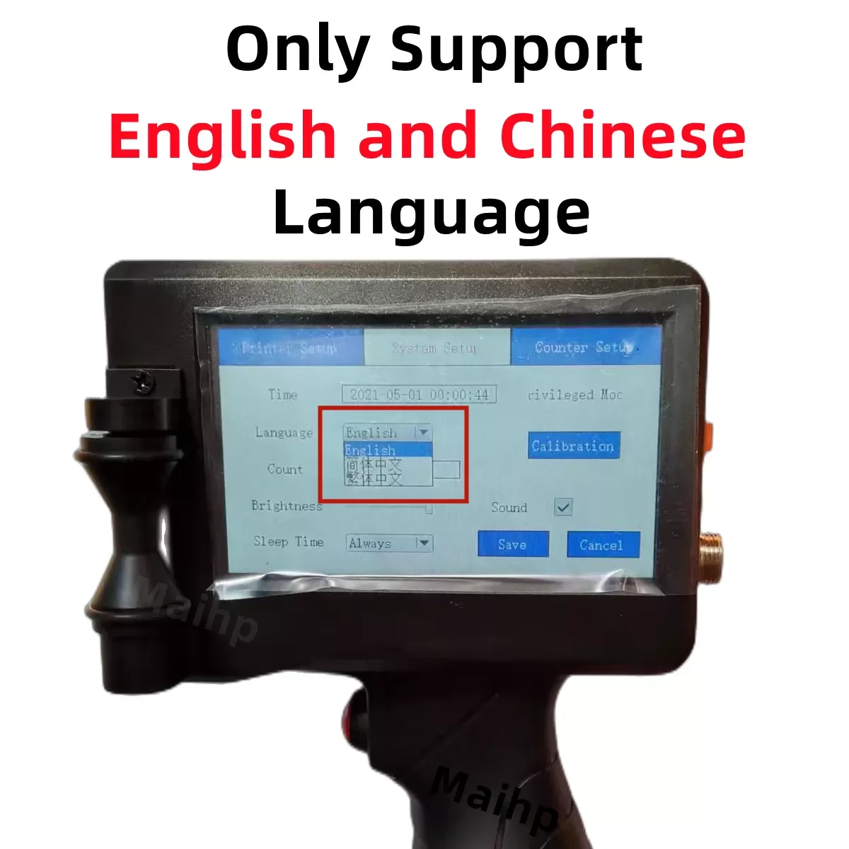 Online Variable QR Code Batch Number Date Sign Expiration Date Label Portable Handheld Inkjet Handheld Thermal Inkjet Printer