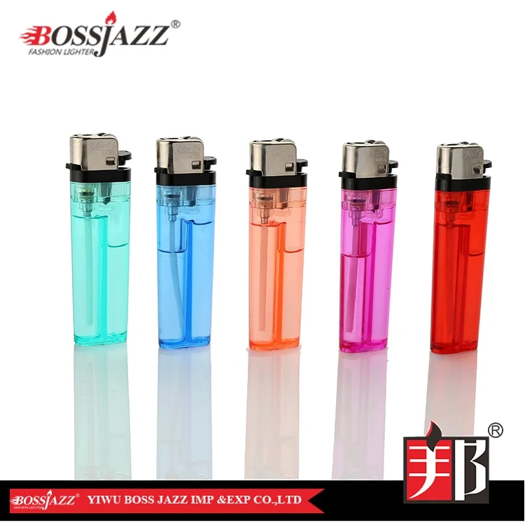 flint disposable butane plastic flame transparent cigarette classic lighter