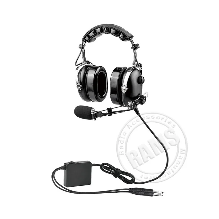 Factory price Active Noise Cancelling Aviation Headset ANR Headphones  for fixed wing Cessna 172 182 aviation headset
