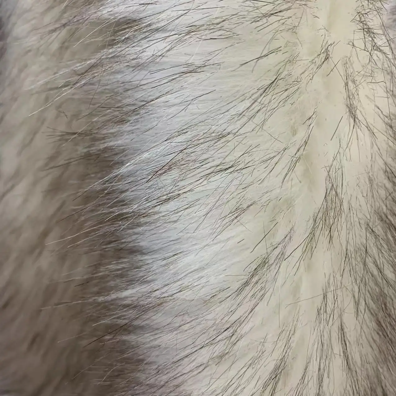 Plush Fabrics Plush Fox Fur Dyed Tip Hair Hat Collar Clothing Crafts Toys Pillows