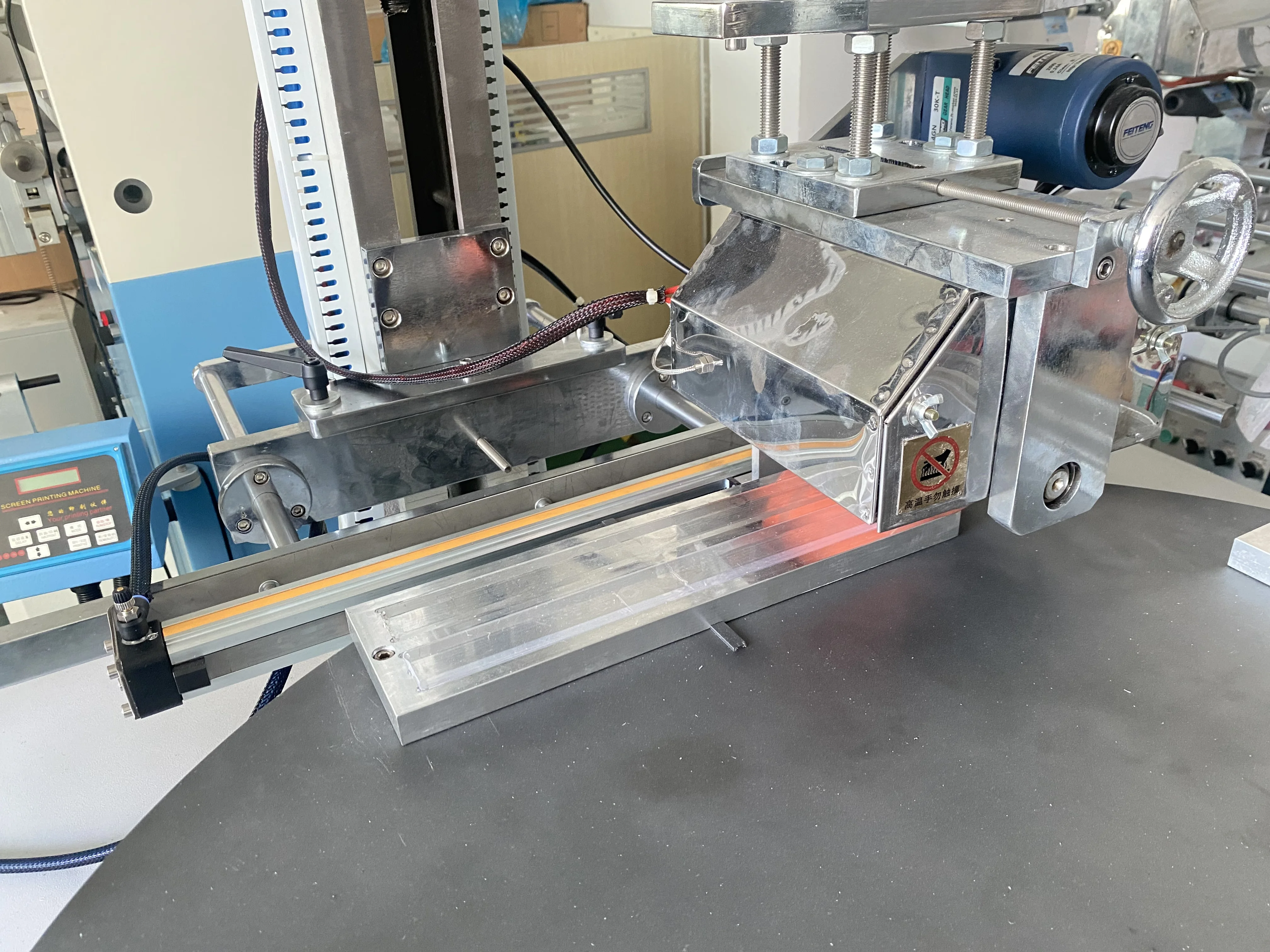 4 Station Plastic Ruler Thermal Heat Transfer Machine Automatic for Plane Product Control Panel