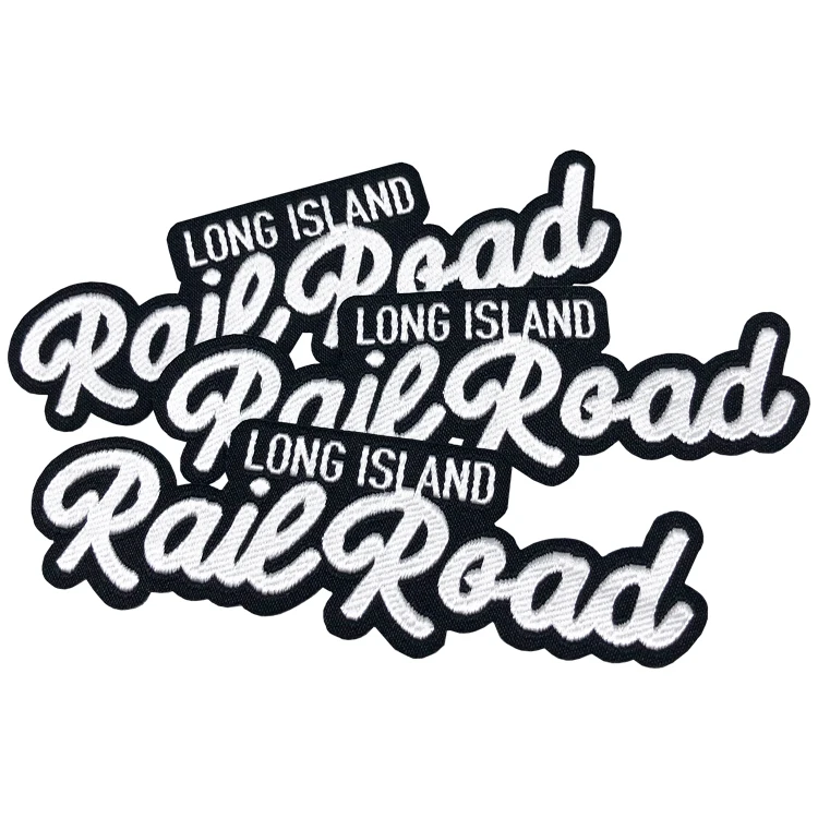 Woven Patches Brand Logo Woven Letter Patches Woven Iron Patch Heat Press on Clothes