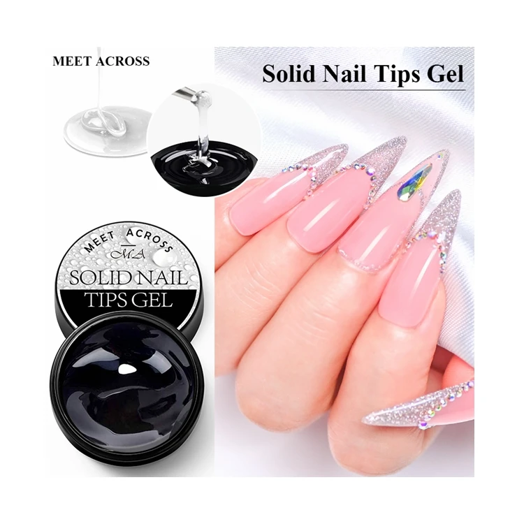 High Quality Tip Builder Rich Pigmented Cruelty Wholesale Poly Extension Nail gel glue for nail tip