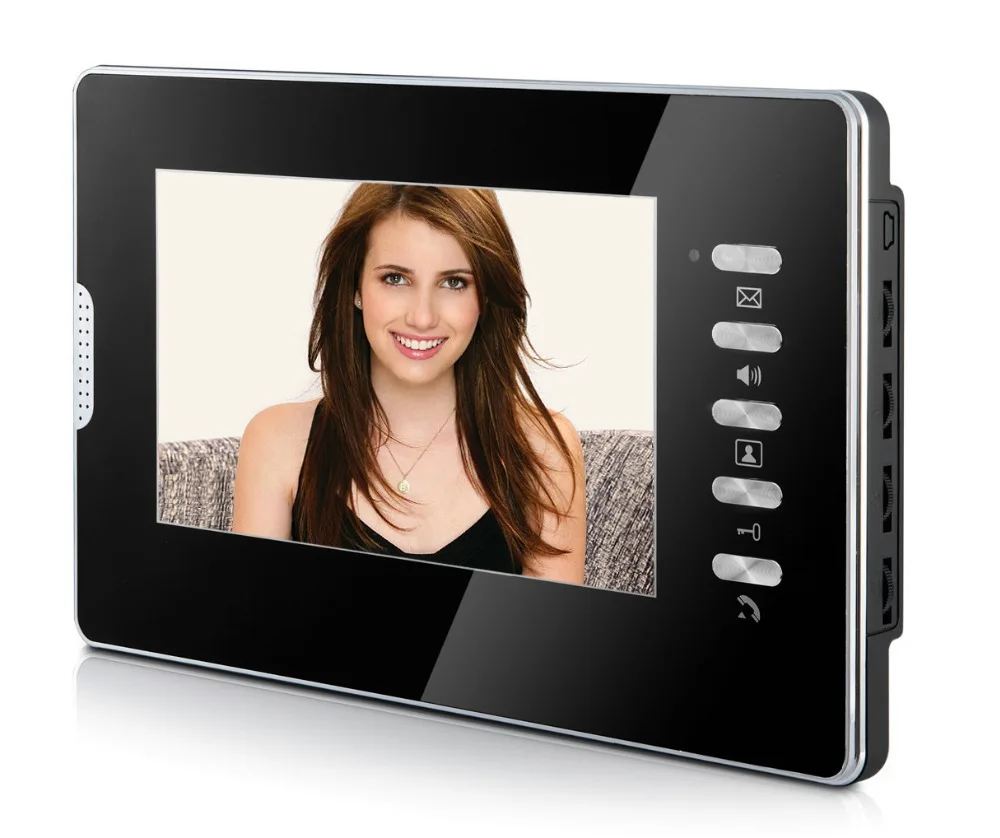 Easy Install Wired Doorbell with Camera 7 inch Villa Ring Camera 4 Wire Door Lock and Door Intercom 1V2