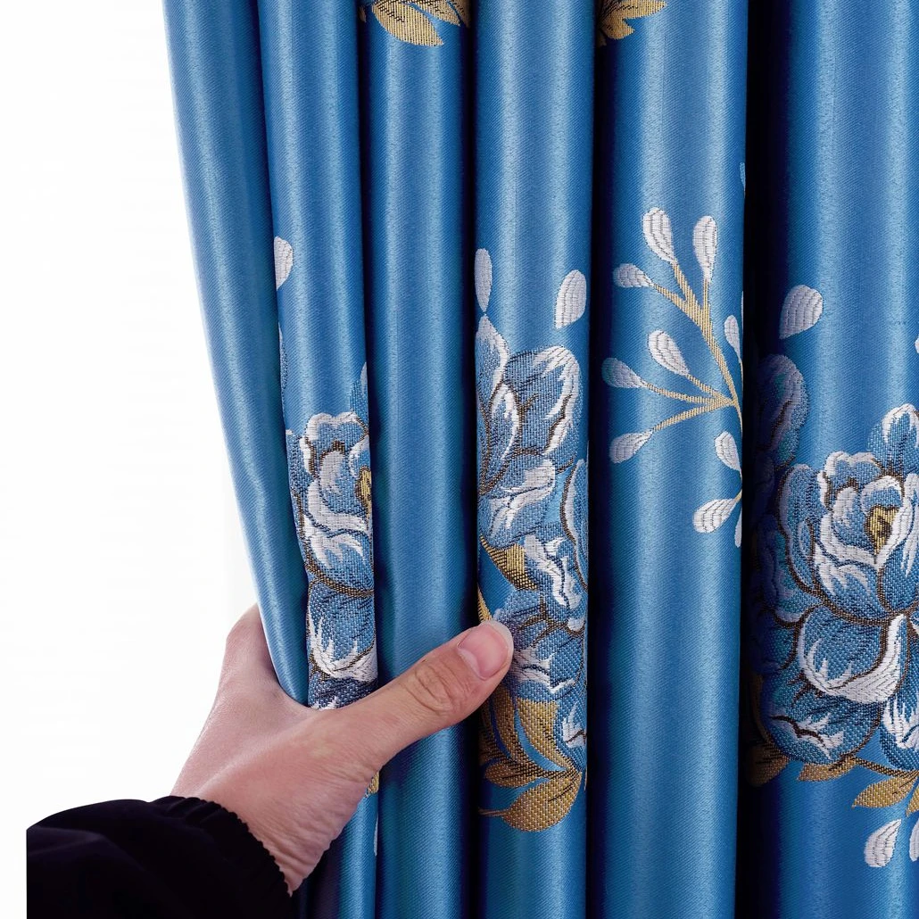 Factory supply luxury european style decorative window curtain fabric